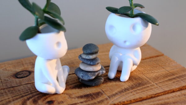 Sitting Kodama Planters Bundle