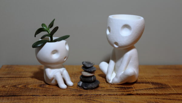 Sitting Kodama Planters Bundle