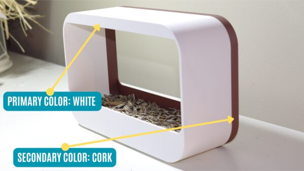 Window Bird feeder-Bird Dock White Cork